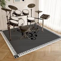 Būgnų kilimėlis Garso izoliacija Neslystantis grindų kilimėlis Namų muzikos instrumentai Fortepijonas Smūgius sugeriantis pėdos kilimėlis Lengvas prabangus Darbo kambario Miegamojo kilimas 40cm x 60cm black