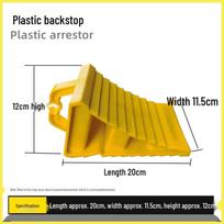 Large Truck Wheel Stopper: Triangle Anti-Roll, Anti-Slip Chock yellow
