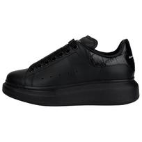 Alexander McQueen Oversized Sneaker Low top Skateboard Shoes Women's Black 718233WIEE61000 34 black
