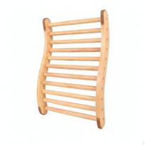 Comfortable Wooden Sauna Backrest Sturdy Heat Resistant Detachable Backrest beige