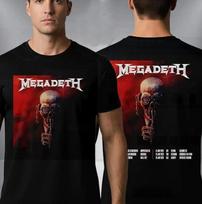 Megadeth 2026 Tour Schedule Artwork Unisex T Shirt Two Sided Unisex T-Shirt XXXL brown