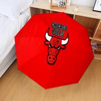 Chicago-Bulls Logo Automatic Folding Umbrella - 8-Rib Travel Umbrella with Auto Open/Close & Portable Gifts for holidays or birthdays