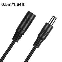 12V Professional Power Adapter 0.5m-5m Extension Cable Male to Female DC Power Cord 5.5*2.1mm 0.5m