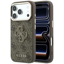 GUESS 4G  AND amp; Big Resin Logo Case for iPhone 17 Pro Max / 18 Pro Max - Brown