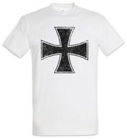 Rock Cross Vyrų marškinėliai Geležies simbolis Roll Metalinė muzika Lemmy Geležinis logotipas S black