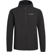 Adidas Terrex Solid Color Hooded Letter Long Sleeve Jacket Men Jacket JV6233 XL black