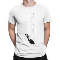 Nardymo Scuba Nardytojas Vandens Sporto Marškinėliai Vyrams Hipsteris Grynos Medvilnės T-shirt apvalia kaklo iškirpte Harajuku Marškinėlis Didelio Dydžio Drabužiai 3XL black