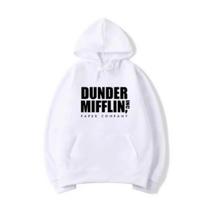 The Office Dunder Mufflin INC Paper Hoodie Dwight Schrute Sweatshirt Men Women Hoodies Casual Pullover Hooded Sweater S black