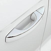 Skirta Volkswagen VW T-ROC Atlas Teramont 2017- Chromuotas išorinių šoninių durų rankenos dangtelio formavimo apdailos rėmas, skirtas Skoda Chrome Printed white