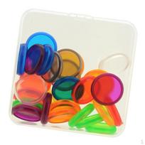 30 Binder Rings, Colorful Book Connector Rings Made of High plastic 24mm blue
