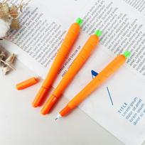 Kawaii Korean Carrot-Shaped Neutral Pen - Fresh Creative Stationery for Students 0.5 mm juoda