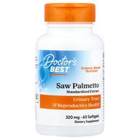 Doctor's Best Saw Palmetto with Prostero™ (Phytosterols) 320mg Softgels, 60 Count 60 pcs - 1 ea