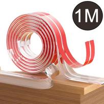 1/2/3M Table Edge Guard Furniture Corner Protector Strip Self Adhesive Transparent Kids Collision Proof Soft Bumper Baby Safety 2M balta