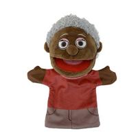 25cm family Soft Stuffed Toy Doll Dad Mum Brother Sister Cospaly Plush Doll Educational Baby Toys Kawaii Hand Finger Puppet 25cm brown