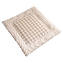 Chair Cushion Soft Comfortable Cozy Breathable Yarn-dyed Relieve Pain Cotton And Linen Ass Dining Chair Tatami Cushion for Home 40x40cm šviesios kavos spalvos