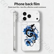 Dragon For iPhone 17 pro Max /17 pro Full Cover Decal Skin Wrap 3D Colorful Rear Protective Sticker Film iPhone17pro