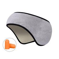 Comfortable Noise Cancellation Three Layers Sleeping Relaxing Ear Muffs Blackout Mask Sleep Mask pilka spalva