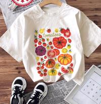 Women's Casual Short Sleeve Crew Neck T-Shirt Vibrant Tomato Vegetable Graphic Print Summer Comfort Fresh Style Woman Clothing S