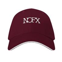 NOFX  Punk Rock Baseball Cap Fishing cap fishing hat hats for Unisex golf hat genuine Hats For Unisex Womens brown