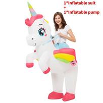 Halloween Unicorn Squirrel Elk Chicken Inflatable Suit For Kids And Teens Party Or Theatrical Use Unicorn,Height 120-140cm
