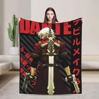 Dante Game DMC Devil May Cry Blankets Coral Fleece Plush Spring/Autumn Super Warm Throw Blanket for Home Travel Bedspreads Size: 75*100cm, Weight: 230 GSM