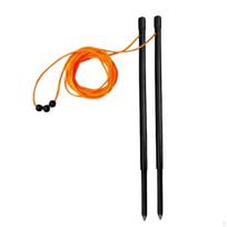 Putting Gate and Alignment Aid Kit Visual Golf Training Set Portable with Carrying Case Putter Green Rope orange