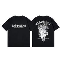 Rock Band Bad Omens Tour 2026 Rock Vintage T-shirt Women High Quality XXL gray