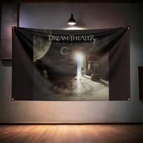 Rock Music Flag 3x5ft For Dream Theater Fans Banner Hd Print Brass Grommet Garage Bedroom Living Room Dorm Wall Decor Tapestry 74x94cm(29x37in) white
