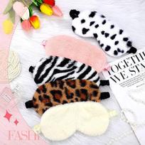 Personalized Rabbit Hair Eye Mask Custom Sleep Mask Plush Cute Bridesmaids Gift Sleep Masks Fur Cozy Bachelorette Gift A black