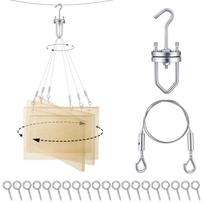 22-Piece Rotating Cabinet Door Paint Hanging Drying Rack Set for Spray Painting One Size sidabras