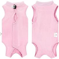 Cat Recovery Suit - Anti-Licking Onesies for Spay/Neuter, Abdominal Wound Protection Bodysuit for Cats & Kittens (Pink,S)
