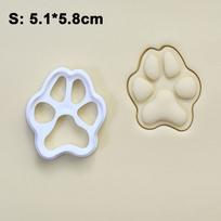 Cartoon Cat Paw Shape Cookie Cutters Mould Cake Biscuit 3D Mold Pressing Fondant Pastry Baking Tools Kitchen Accessories white