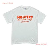Hooters T Shirt Vintage Las Vegas White Casino Large Cotton Vintage Slightly Stylish Streetwear Unisex Soft Stretched S white