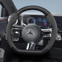 Tinka Mercedes-Benz Suede Matinės Anglies Pluošto Tekstūros Vairo Dangtelis Tinka E Klasės S C a Glc SUV Eqc Gle Gla Eqe Amg Eq C63 E63 gray