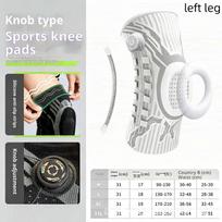 Smart Knob Knee Brace Patella Gel Pad Lateral Stabilizer Compression Support Joint Pain Relief Recovery Home Gym Wear Single A9