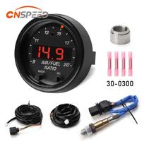Car O2 Air Fuel Ratio Wide-band Gauge Kit For 30-0300 X-Series AFR Wideband LSU 4.9 Lambda Meter Oxygen Sensor Controller Gauge kaip parodyta spalva