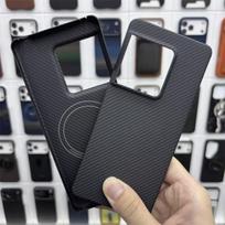 Sony Xperia 1 VIII dėklas Aramid anglies pluošto Dėl MagSafe magnetinis dėklas Plonas anglies dangtelio korpusas Sony Xperia 1 VIII juoda