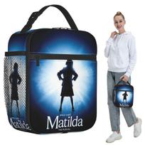 Roald Dahl Matilda The Musical Insulated Lunch Bag for Women Office Cooler Thermal Food Box Tote Leakproof Lunch Boxes Container One Size gray