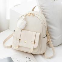 Fashionable Small Schoolbag - Fresh and Sweet, Elegant Style - Double-shoulder Backpack 22*13*24cm rožinė