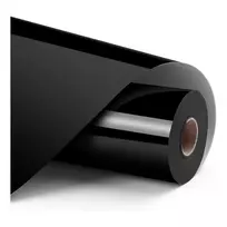 LOKLiK nuolatinės lipnios vinilo plėvelės ritinys, blizgios juodos spalvos, 30,5 x 180 cm (12 inch x 6 ft) - 1 vnt.