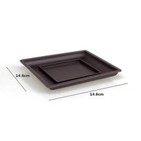 1 vnt gėlių vazonas plastikinis balkonas kvadratiniai vazonai gėlių bonsai dubenėlis darželio baseinas Square L tray black