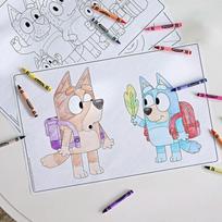 Crayola Bluey piešimo rinkinys gray