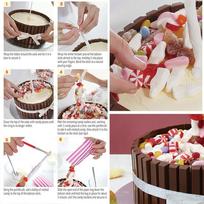 Anti Gravity Cake Pouring Kit Cake Stand Support Structure Frame Cake Decoration Plastic Cake Stand Cake Support Structure Frame CHINA gray