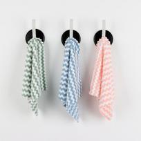 Thickened Cationic Water Ripple Coral Fleece Kitchen Dishcloth - Absorbent & Lint-Free