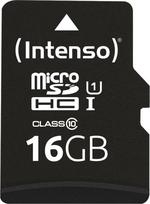 Intenso MEMORY MICRO SDHC 16GB UHS-I/W/ADAPTER 3423470 INTENSO