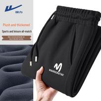 Warrior Men's Winter Fleece Lined Jogger Pants 3XL black