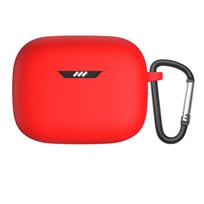 Silicone Carrying Case for JBL Tune Buds Shock Resistant Scratch Shock Cover Charging-Box Sleeve for JBL Tune Buds Headphone raudona