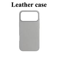 for Magsafe Leather Case for Apple IPhone 17 Pro Max 17 Air Case Wireless Charging Magnetic Cover 16 15 14 13 12 Pro Max with Box iPhone17 Pro Max šviesiai pilka spalva
