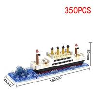 Titanic Micro Mini Constructing Blocks Assembly Toy Cruise Ship Brick Toys Boat Children Kit Learning-Focused Plaything Present