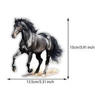 Juodo Žirgo Automobilio Lipdukas Vinilinis Decalas Atsparus Vandeniui Galinio Langelio Motociklo Kemperio Bamperio Sunkvežimio Nešiojamojo Kompiuterio Dekoracija TM368 A-15cm Longest Side gray